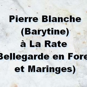 Pierres blanches de Bellegarde, pierres blanches de Maringes...